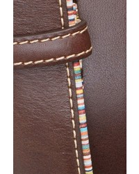 Paul Smith Stripe Trim Leather Belt