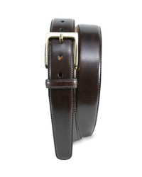 Trafalgar Cortina Leather Belt Dark Brown 36