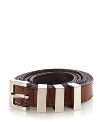 Saint Laurent Triple Loop Leather Belt