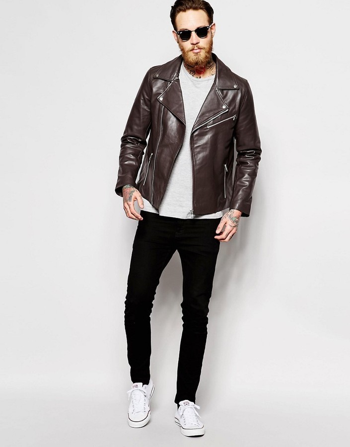 Lucky Brand Roadster Genuine Leather Jacket, $499 | Nordstrom Rack |  Lookastic