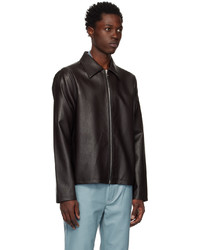 Séfr Brown Truth Faux Leather Jacket