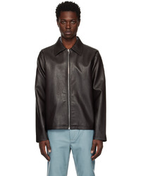 Séfr Brown Truth Faux Leather Jacket