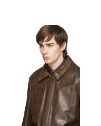 Schott Brown Waxy Buffalo Leather Sunset Jacket