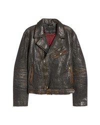 John Varvatos Cole Leather Biker Jacket