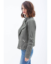 Forever 21 Contemporary Faux Leather Moto Jacket