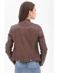 Forever 21 Contemporary Faux Leather Moto Jacket