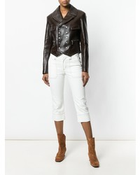 Chloé Double Breasted Leather Jacket
