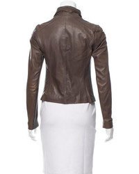 Vince Fitted Leather Jacket
