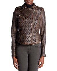 Levi's Genuine Leather Quilted Motorcycle Jacket