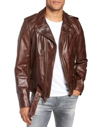 Schott NYC Waxy Cowhide Leather Motorcycle Jacket