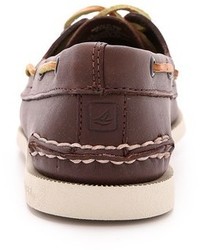 Sperry Ao Classic Boat Shoes On White Sole