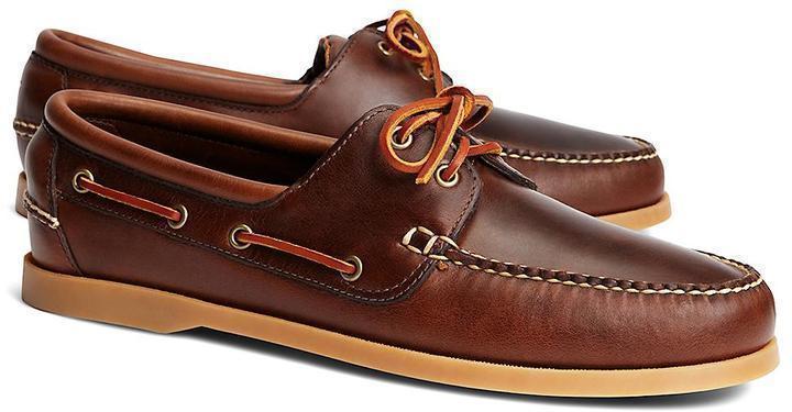 Brooks Brothers Leather Boat Shoes 