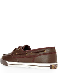 Nautica Brown Leather Boat Shoes