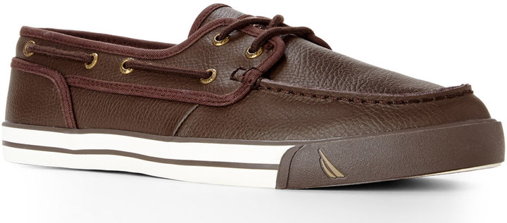 Nautica Brown Leather Boat Shoes, $55 