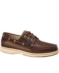 Dockers Sayles Dark Brown Oily Crazyhorse Leather Lace Up Shoes