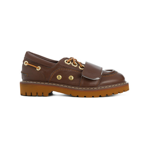 N°21 N21 Chunky Boat Shoes, $547 