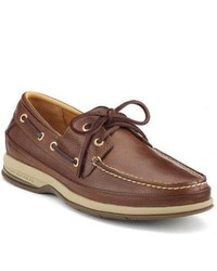 Sperry Topsider Shoes Gold Asv 2 Eye Boat Shoe Cognac Leather