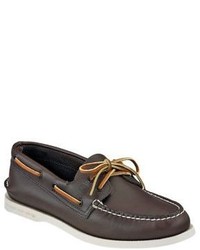 Sperry Top Sider Classic Brown Ao 2 Eye Leather Boat Shoe Smart Value