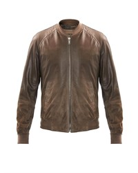 Alexander McQueen Leather To Suede Ombr Jacket