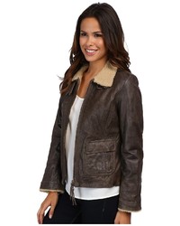 Scully Breanne Leather Bomber Jacket