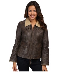 Scully Breanne Leather Bomber Jacket