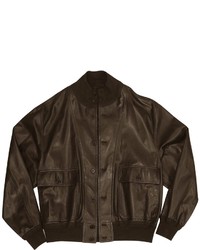 Schiatti Co Dark Brown Italian Nappa Leather Two Pocket Jacket