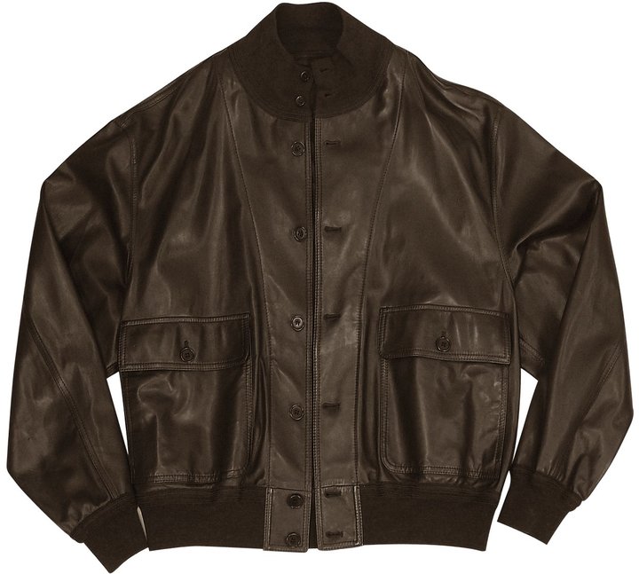 Schiatti Co Dark Brown Italian Nappa Leather Two Pocket Jacket, $2,980 |  Forzieri | Lookastic