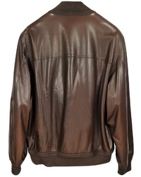Schiatti Co Dark Brown Leather Jacket Wchasmere Lining