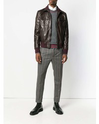 Dolce & Gabbana Cutaway Collar Bomber Jacket