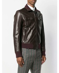 Dolce & Gabbana Cutaway Collar Bomber Jacket