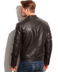Marc New York Felton Distressed Faux Leather Moto Jacket