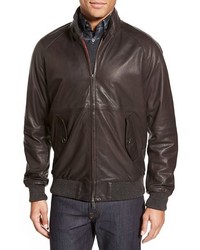 Baracuta G9 Leather Harrington Jacket