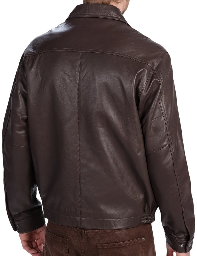 GoldenBear Golden Bear The Bartlett Dressy Bomber Jacket Lambskin ...