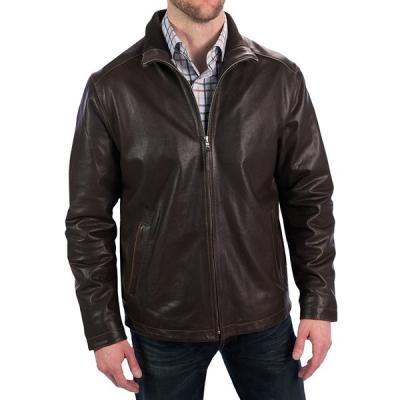Golden Bear The Bryant Jacket Lambskin Leather Insulated Dark Brown ...