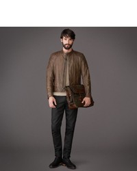 Belstaff Hutton Jacket In Signature Hand Waxed Leather