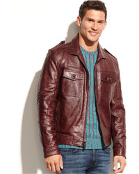 Kenneth Cole Reaction Jacket Washed Leather Jacket, $595 | Macy's ...