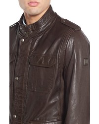 Boss Orange Japollo Leather Field Jacket