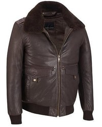 Wilsons Leather Lamb Bomber Jacket W Removable Faux Fur Collar