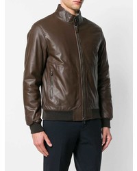 Z Zegna Leather Jacket
