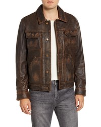 Frye Leather Trucker Jacket