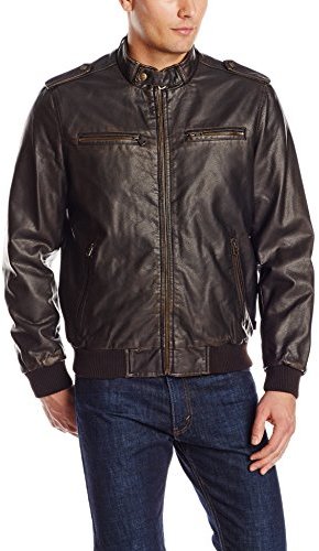 Levi's Faux Leather Fashion Bomber Jacket, $59 | Amazon.com | Lookastic