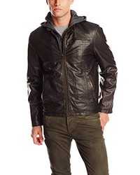 Levi's Faux Leather Jacket With Hood
