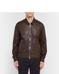 Brunello Cucinelli Perforated Leather Bomber Jacket