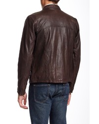 Vince Camuto Perforated Leather Moto Jacket