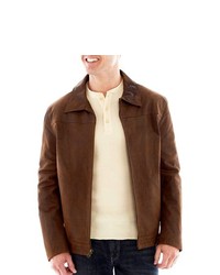 R And O Ro Leather Open Bottom Jacket