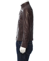 Brunello Cucinelli Reversible Leather Jacket W Tags