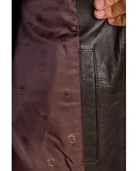 John Varvatos Star Usa By Genuine Leather Aviator Jacket