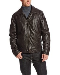 Tommy Hilfiger Faux Leather Zip Front Jacket