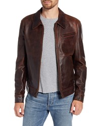 Schott NYC Water Resistant Oil Tanned Cowhide Leather Jacket
