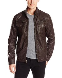 X-Ray Slim Fit Faux Leather Jacket